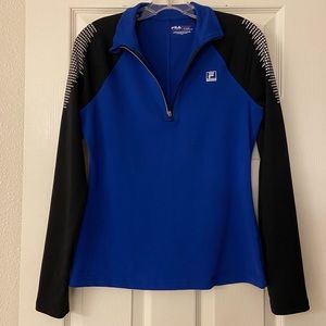Fila Running Blue & Black Quarter Zip